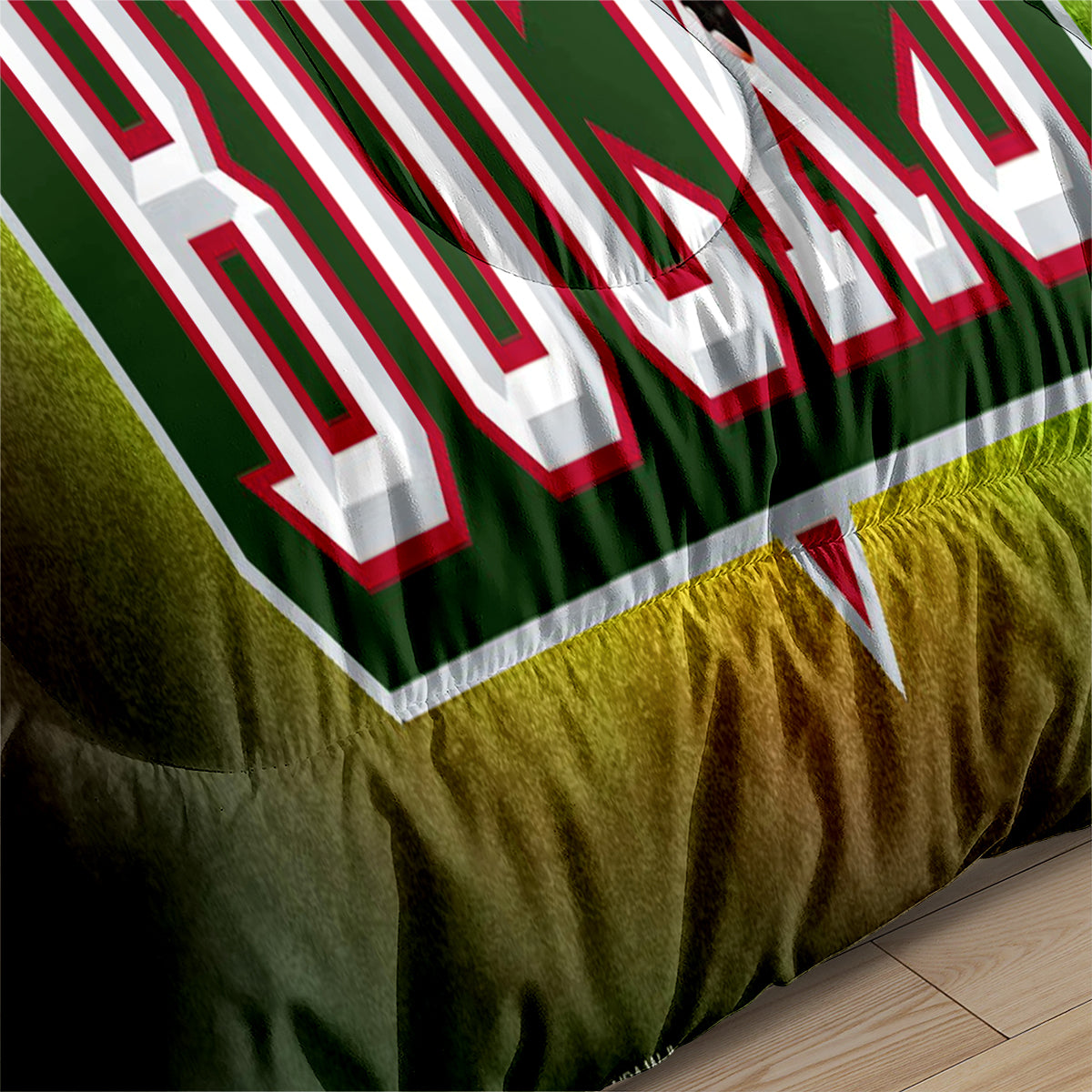 Milwaukee Basketball Bucks Comforter Pillowcases 3PC Sets Blanket All Season Reversible Quilted Duvet