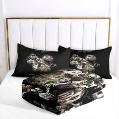 Milwaukee Basketball Bucks Comforter Pillowcases 3PC Sets Blanket All Season Reversible Quilted Duvet