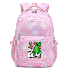 Minecraft Creeper Proof Backpack Notebook Travel Bags Casual School Bag For School Students