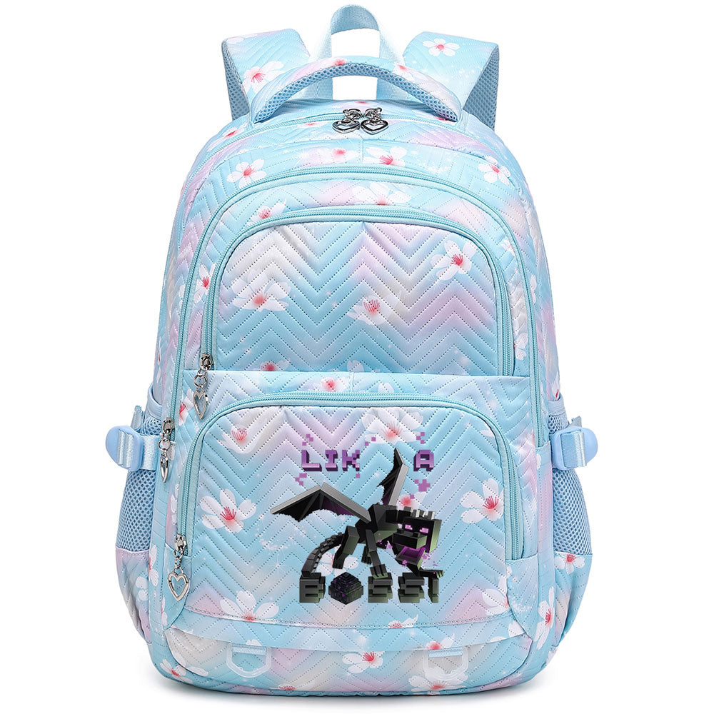 Minecraft Ender Dragon Proof Backpack Notebook Travel Bags Casual School Bag For School Students