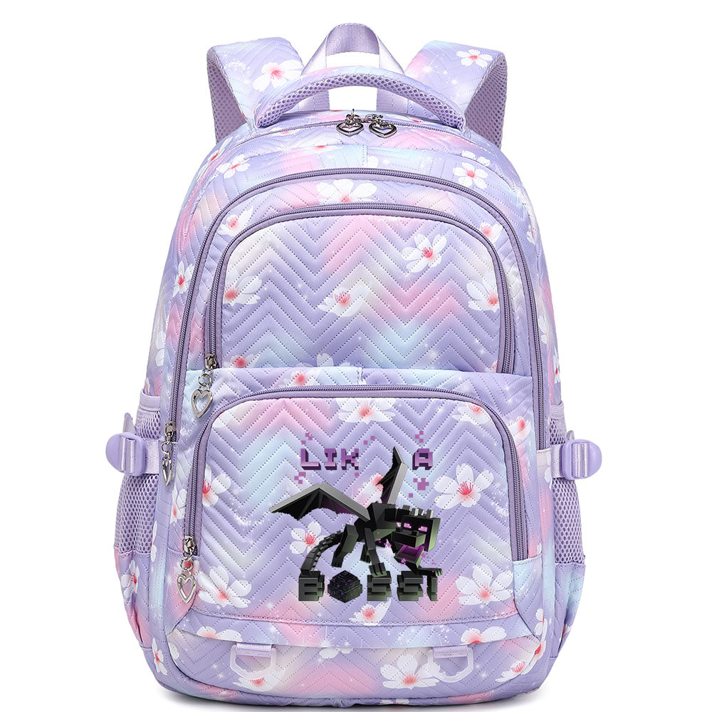 Minecraft Ender Dragon Proof Backpack Notebook Travel Bags Casual School Bag For School Students
