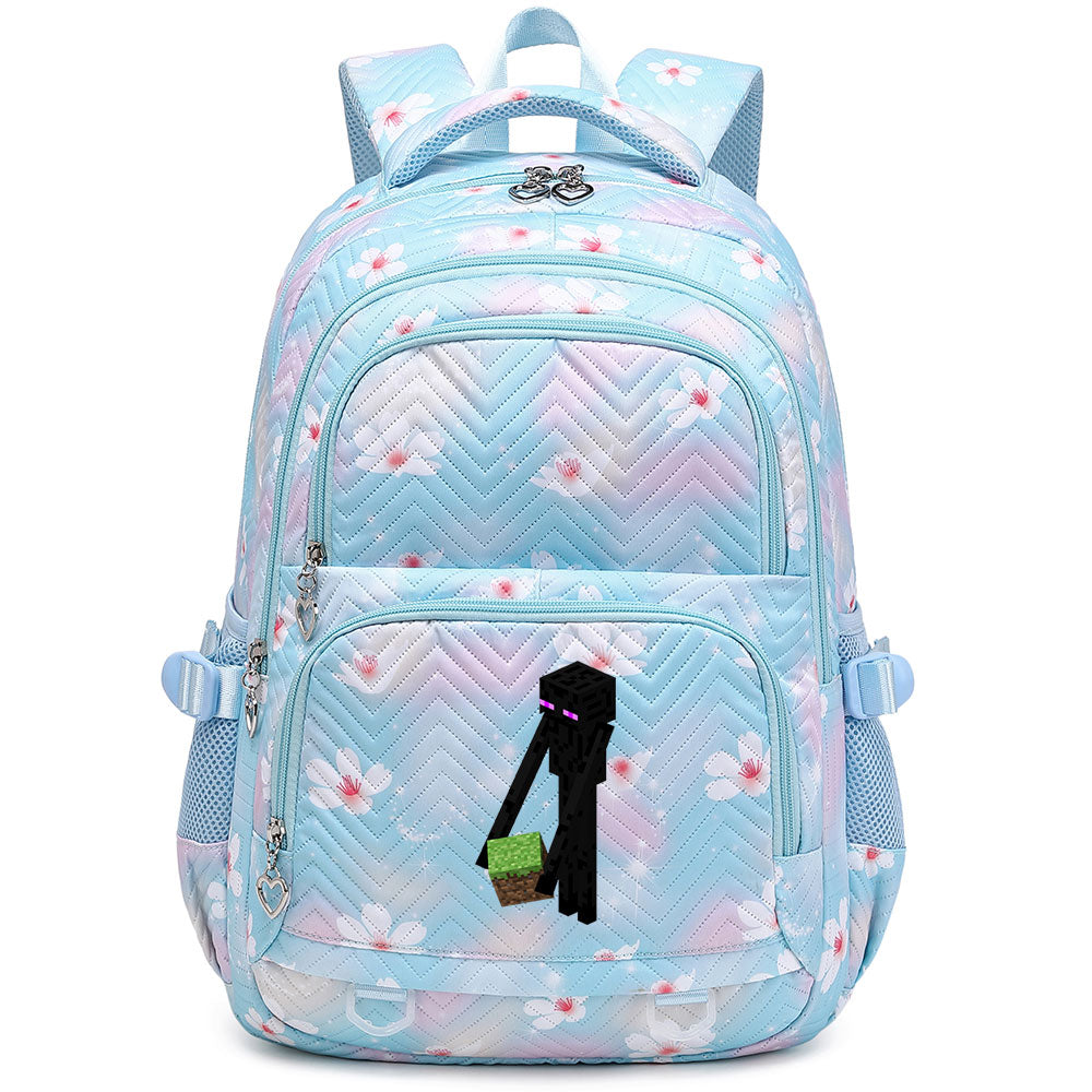 Minecraft Enderman Proof Backpack Notebook Travel Bags Casual School Bag For School Students
