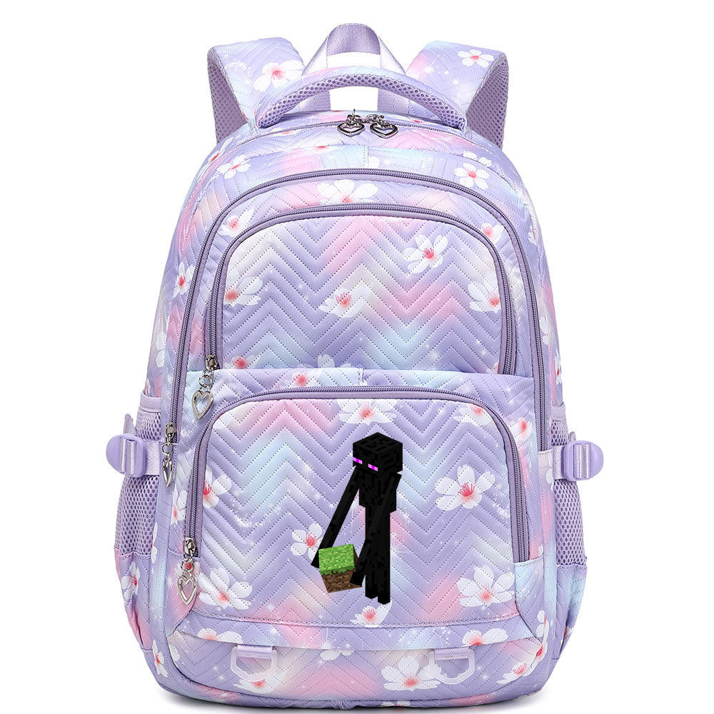 Minecraft Enderman Proof Backpack Notebook Travel Bags Casual School Bag For School Students