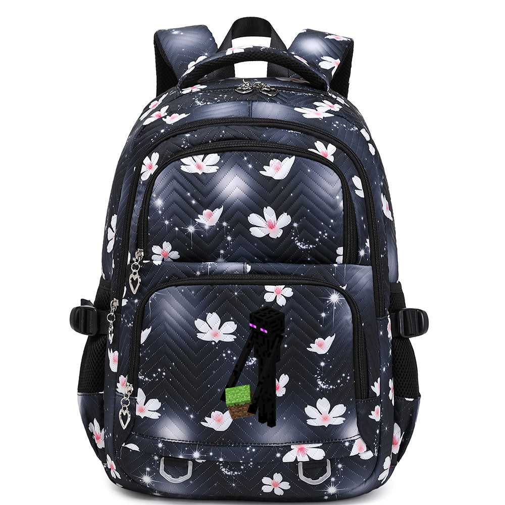Minecraft Enderman Proof Backpack Notebook Travel Bags Casual School Bag For School Students