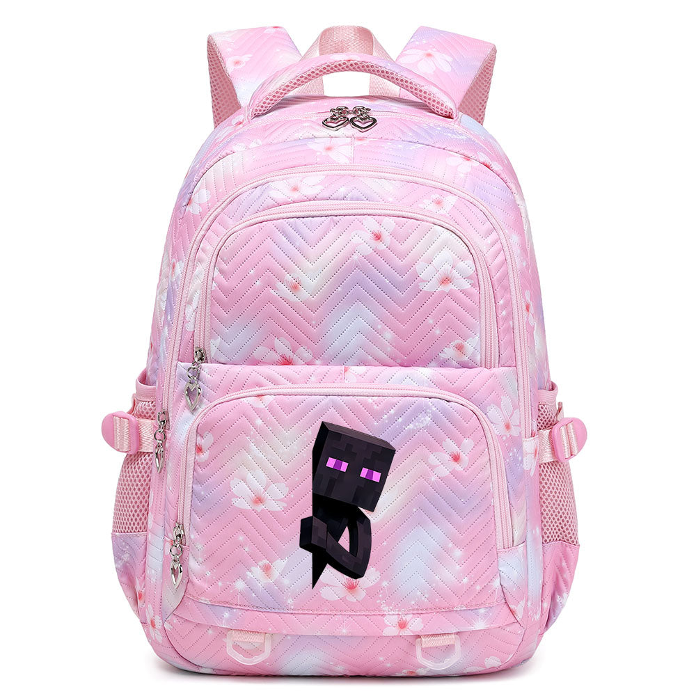 Minecraft Enderman Proof Backpack Notebook Travel Bags Casual School Bag For School Students