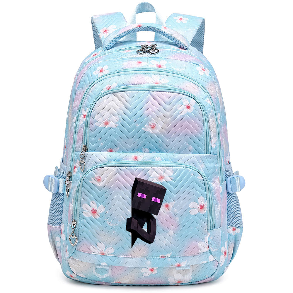 Minecraft Enderman Proof Backpack Notebook Travel Bags Casual School Bag For School Students