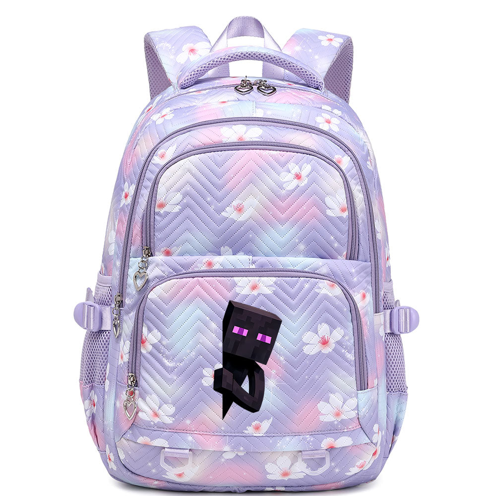 Minecraft Enderman Proof Backpack Notebook Travel Bags Casual School Bag For School Students