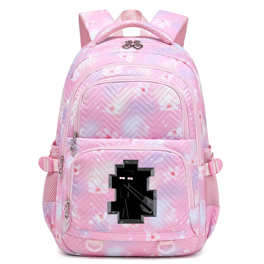 Minecraft Enderman Proof Backpack Notebook Travel Bags Casual School Bag For School Students