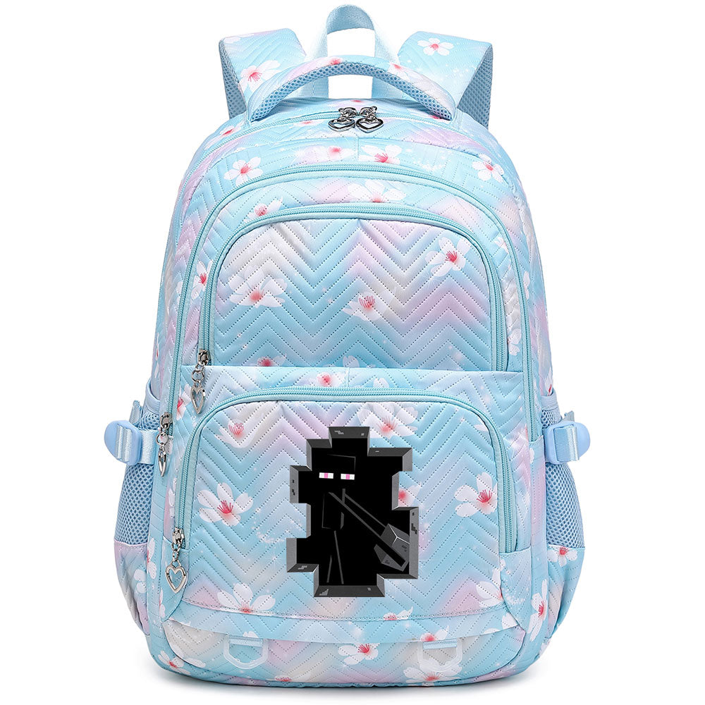 Minecraft Enderman Proof Backpack Notebook Travel Bags Casual School Bag For School Students