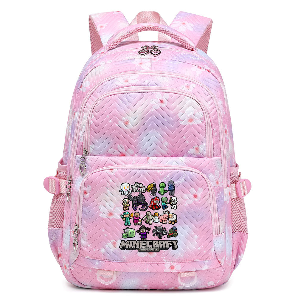 Minecraft Enderman Proof Backpack Notebook Travel Bags Casual School Bag For School Students