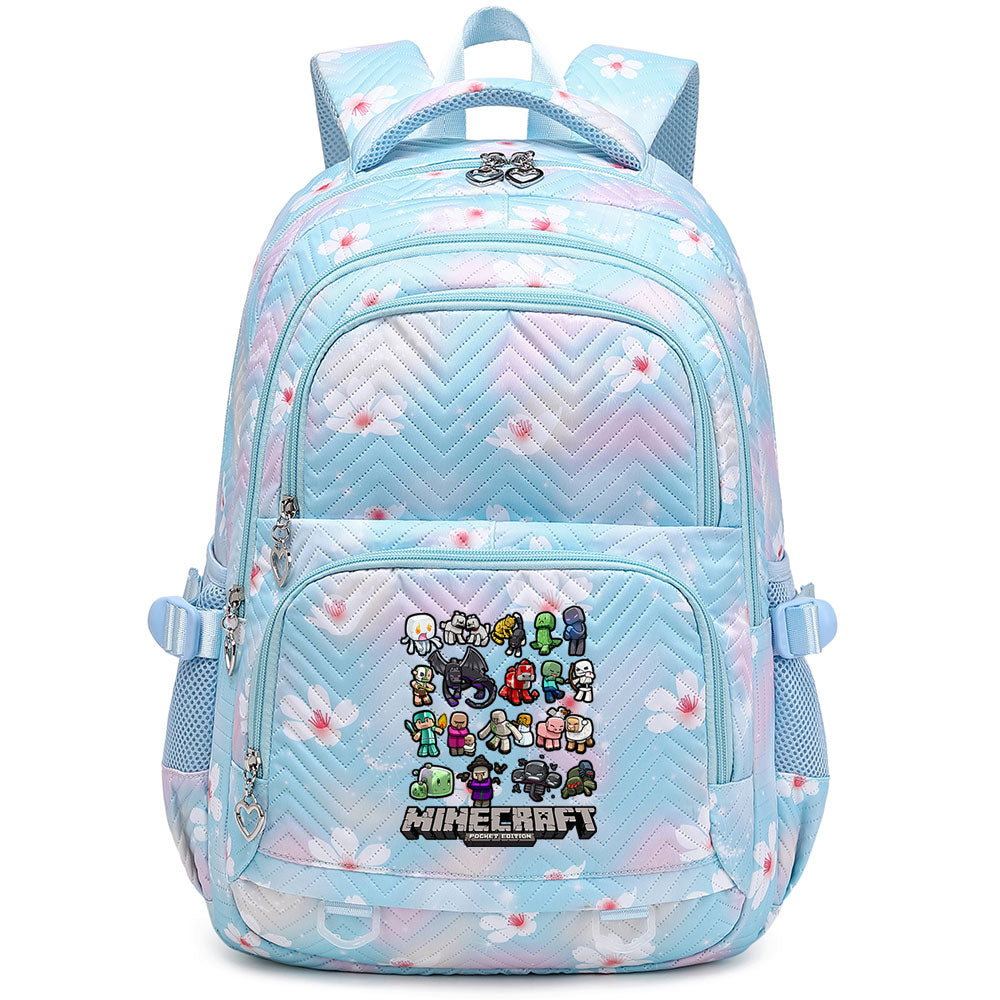 Minecraft Enderman Proof Backpack Notebook Travel Bags Casual School Bag For School Students