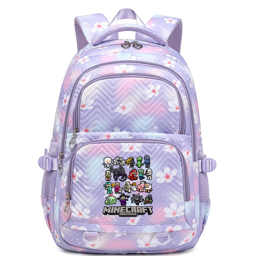 Minecraft Enderman Proof Backpack Notebook Travel Bags Casual School Bag For School Students