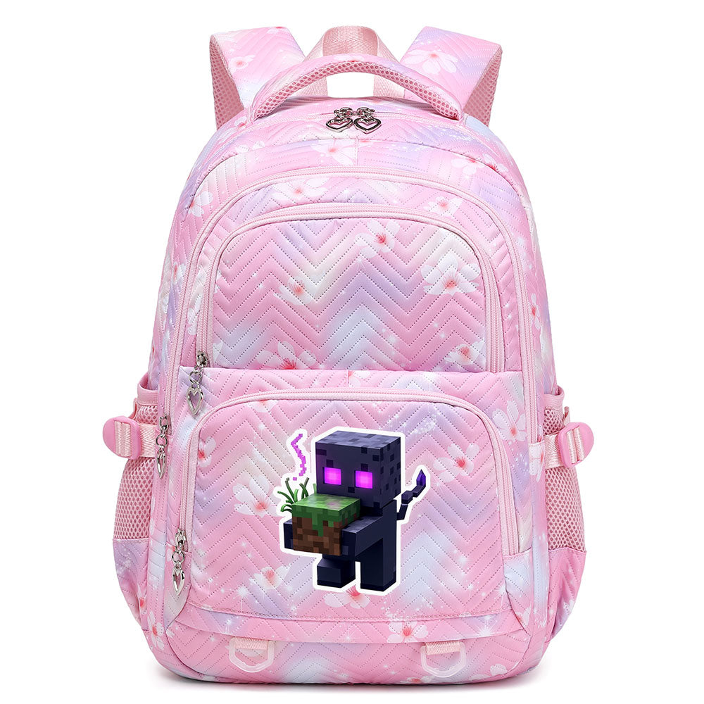 Minecraft Enderman Proof Backpack Notebook Travel Bags Casual School Bag For School Students