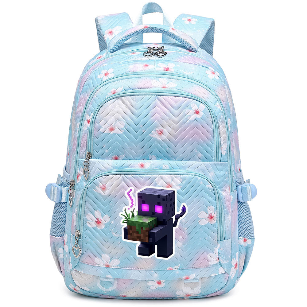 Minecraft Enderman Proof Backpack Notebook Travel Bags Casual School Bag For School Students