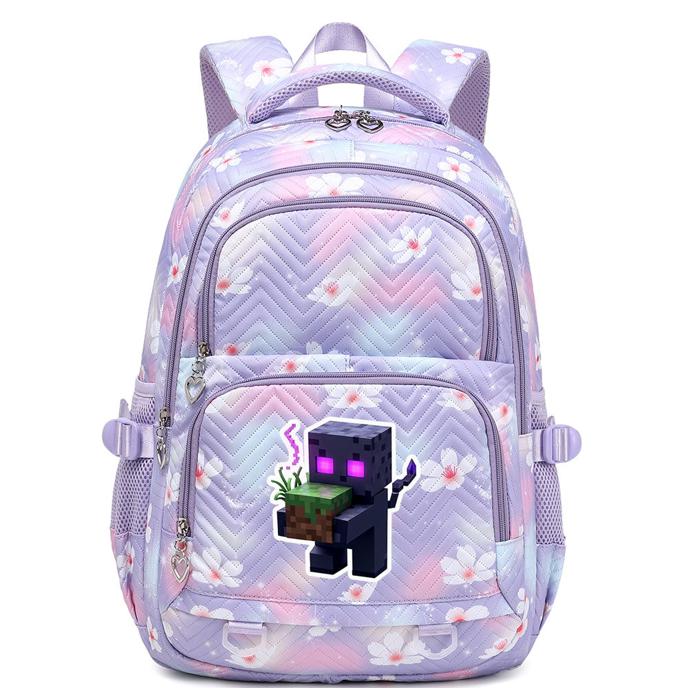 Minecraft Enderman Proof Backpack Notebook Travel Bags Casual School Bag For School Students