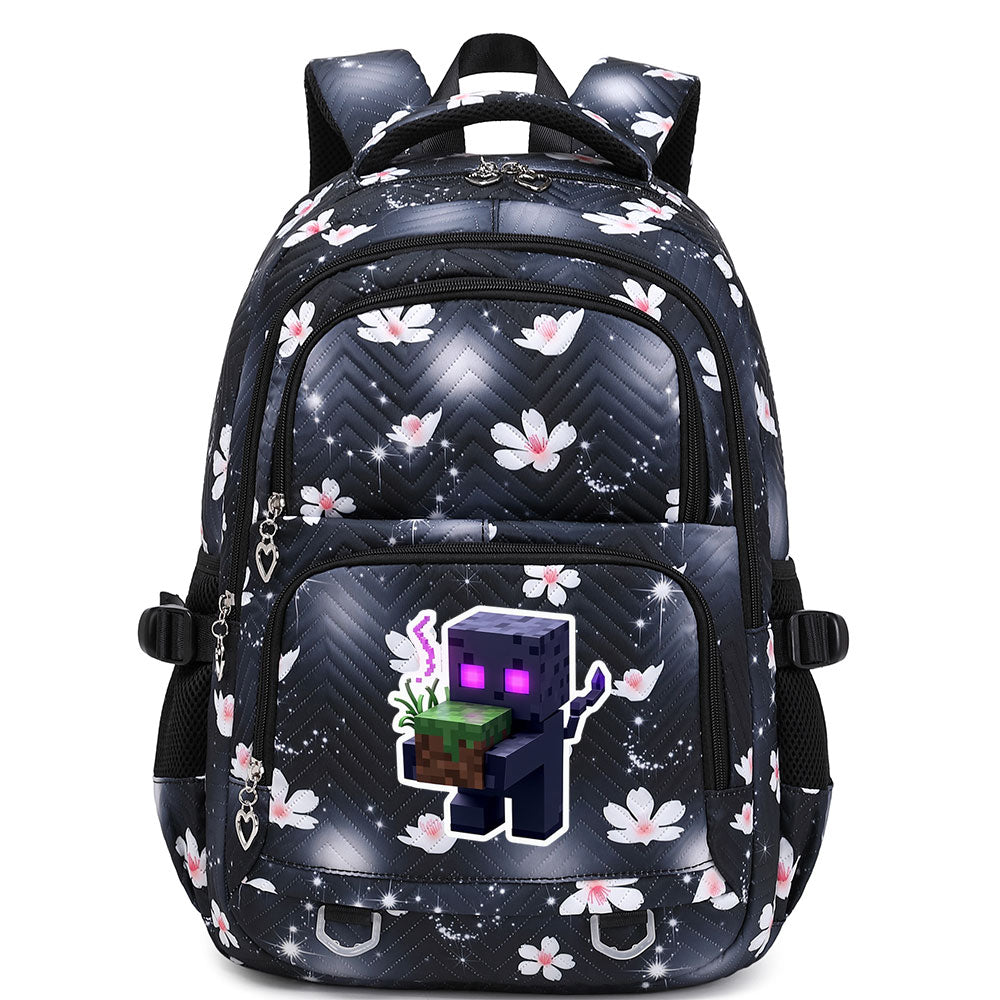 Minecraft Enderman Proof Backpack Notebook Travel Bags Casual School Bag For School Students