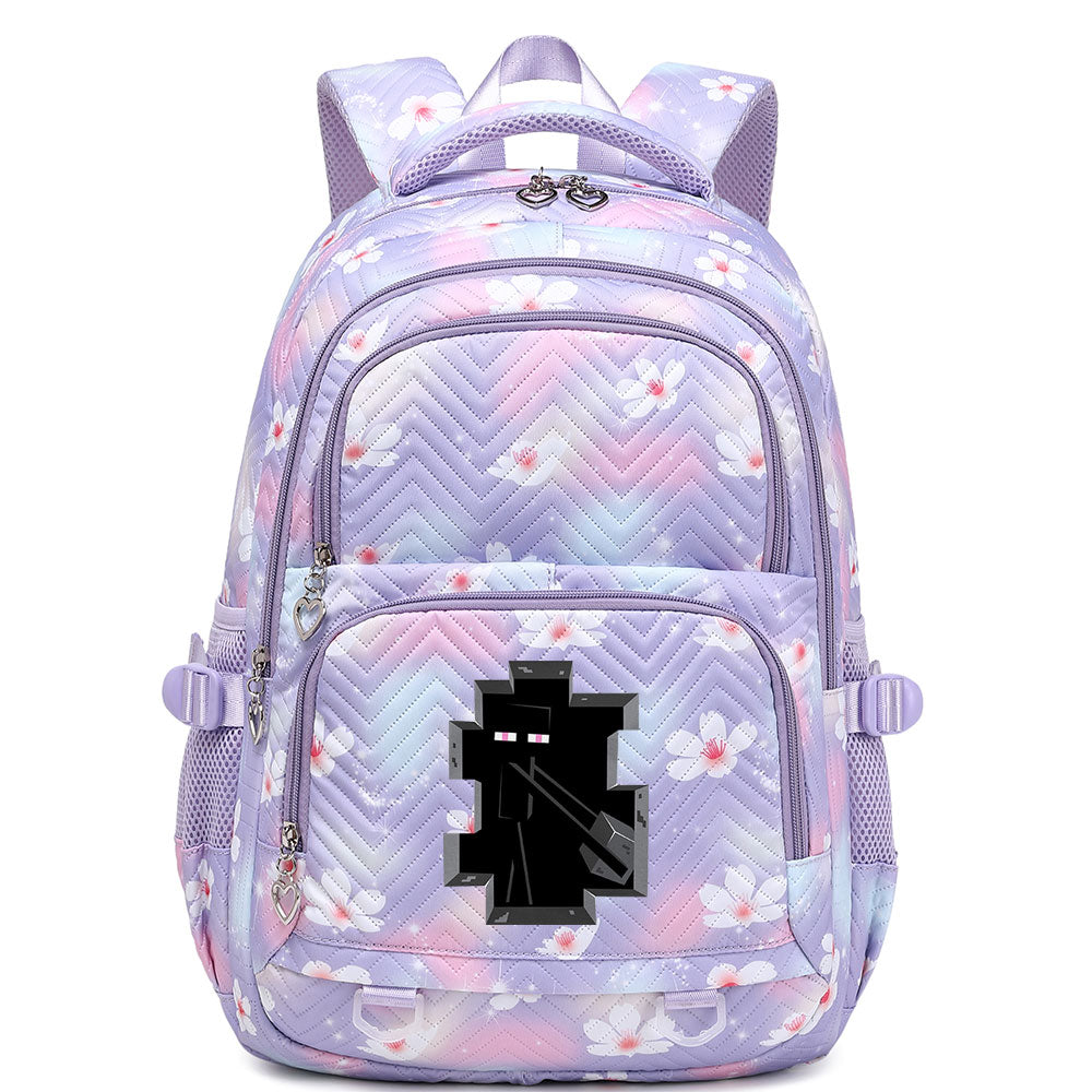 Minecraft Enderman Proof Backpack Notebook Travel Bags Casual School Bag For School Students