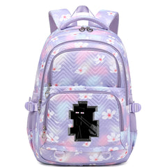 Minecraft Enderman Proof Backpack Notebook Travel Bags Casual School Bag For School Students