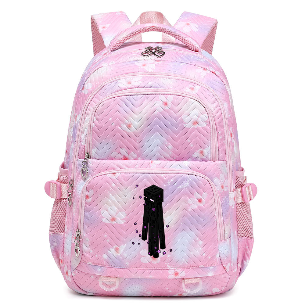 Minecraft Enderman Proof Backpack Notebook Travel Bags Casual School Bag For School Students