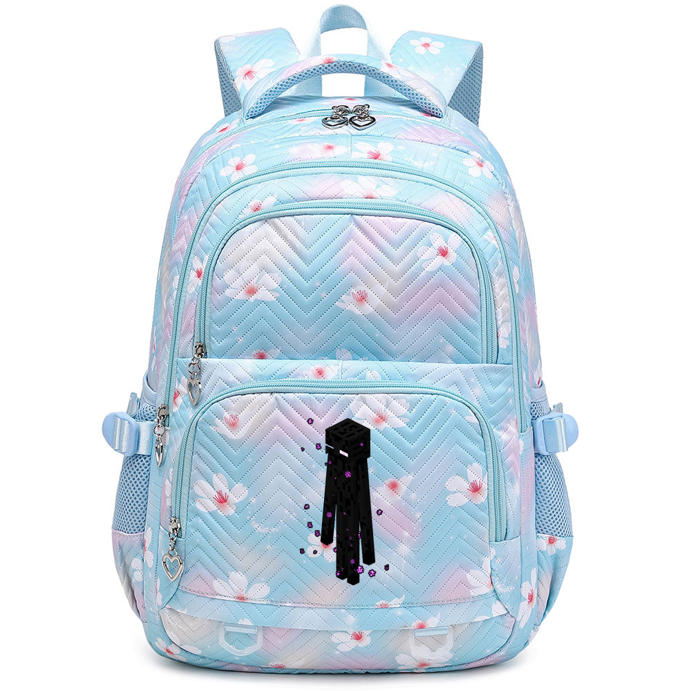 Minecraft Enderman Proof Backpack Notebook Travel Bags Casual School Bag For School Students