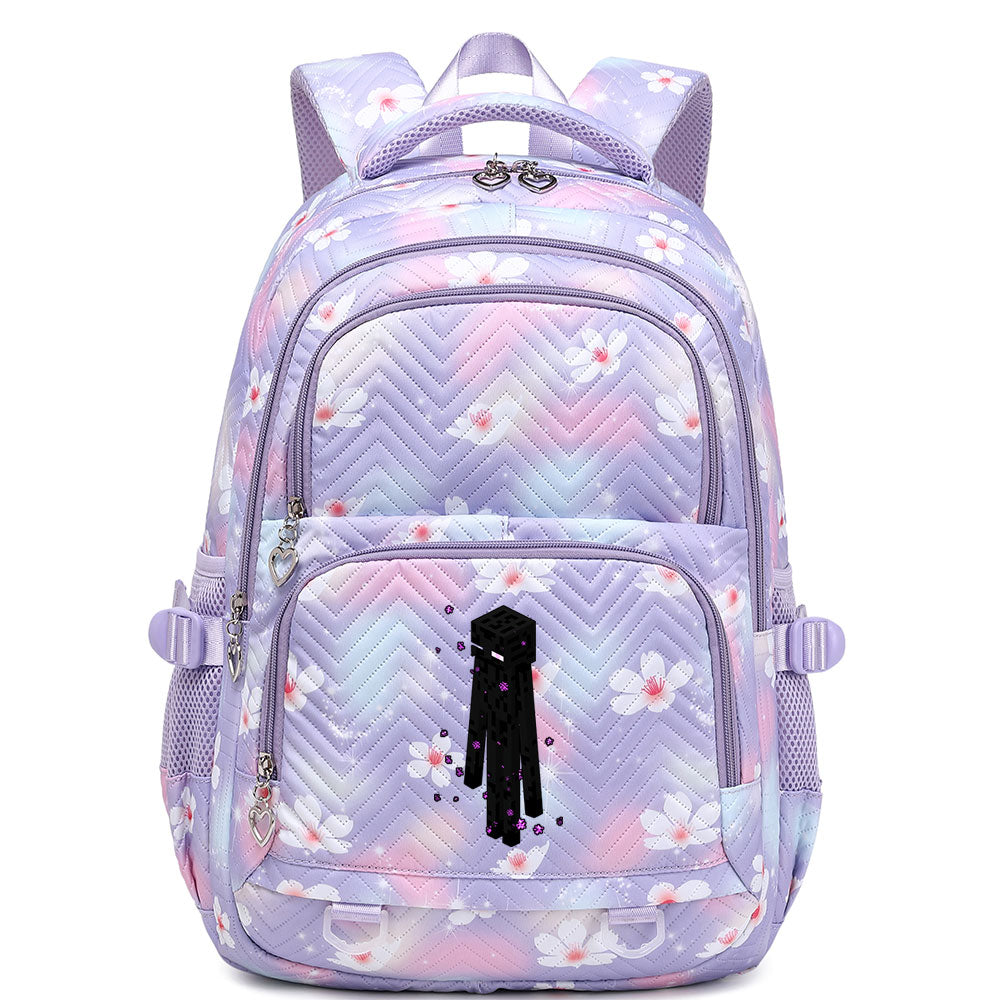 Minecraft Enderman Proof Backpack Notebook Travel Bags Casual School Bag For School Students