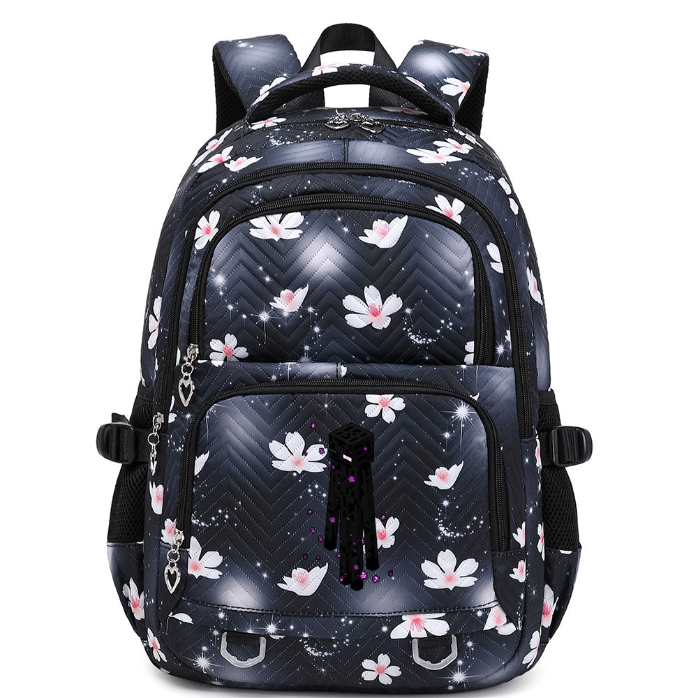 Minecraft Enderman Proof Backpack Notebook Travel Bags Casual School Bag For School Students