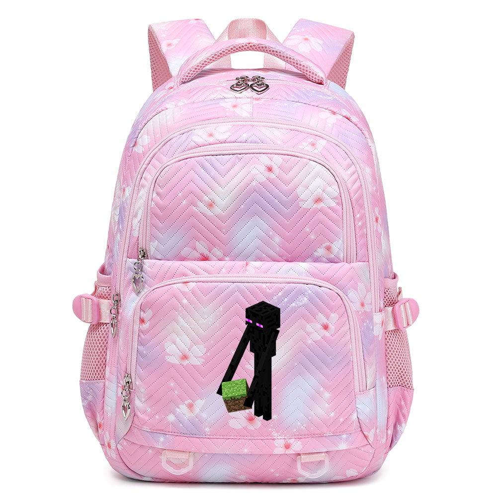 Minecraft Enderman Proof Backpack Notebook Travel Bags Casual School Bag For School Students