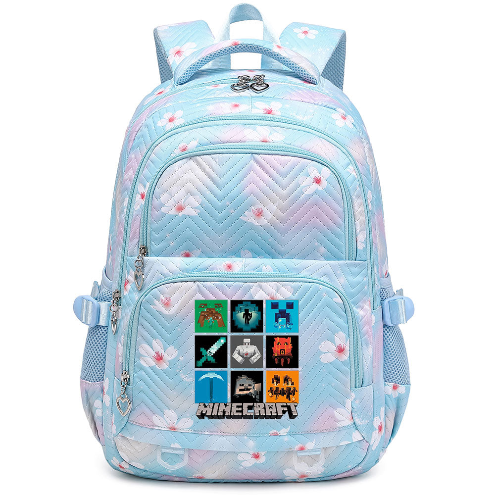 Minecraft Proof Backpack Notebook Travel Bags Casual School Bag For School Students