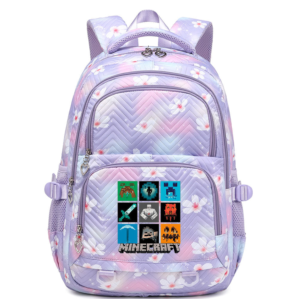 Minecraft Proof Backpack Notebook Travel Bags Casual School Bag For School Students
