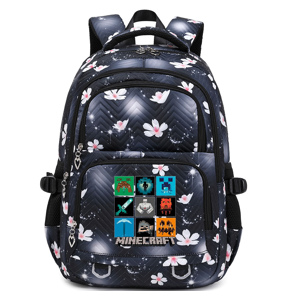 Minecraft Proof Backpack Notebook Travel Bags Casual School Bag For School Students