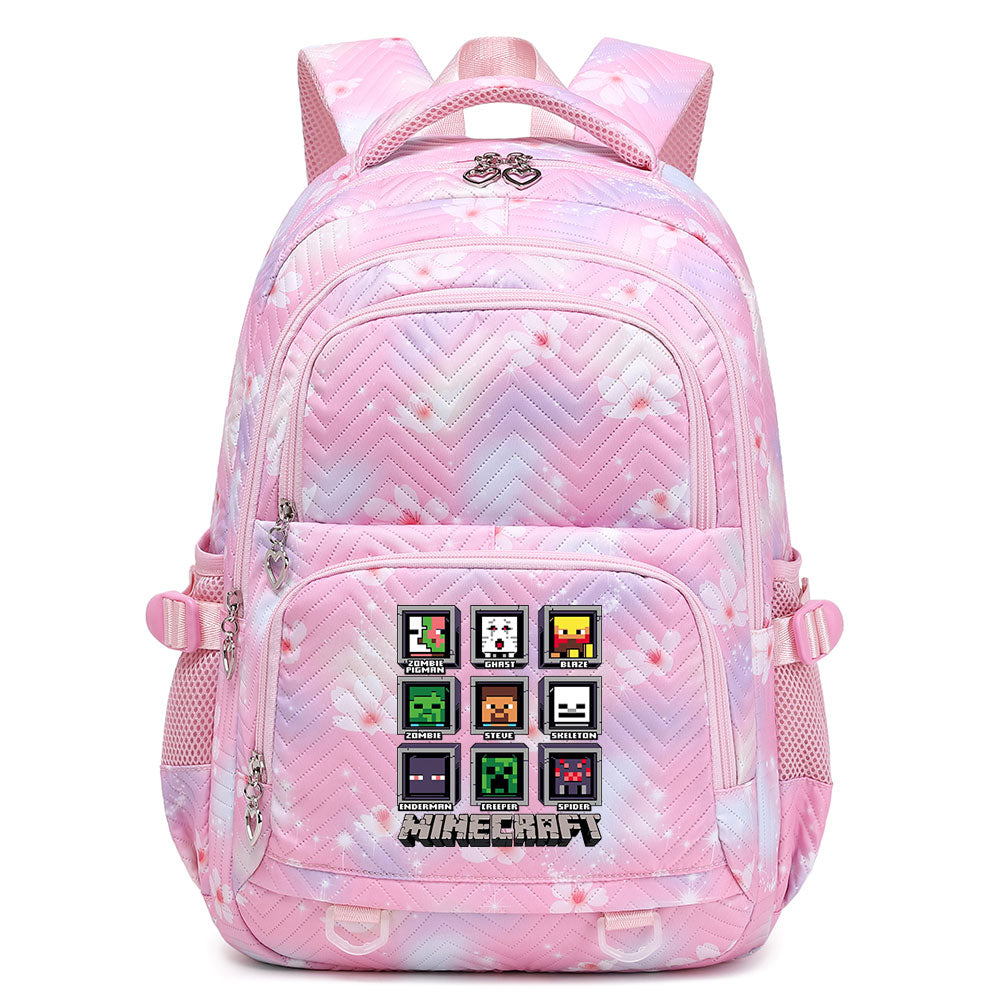 Minecraft Proof Backpack Notebook Travel Bags Casual School Bag For School Students