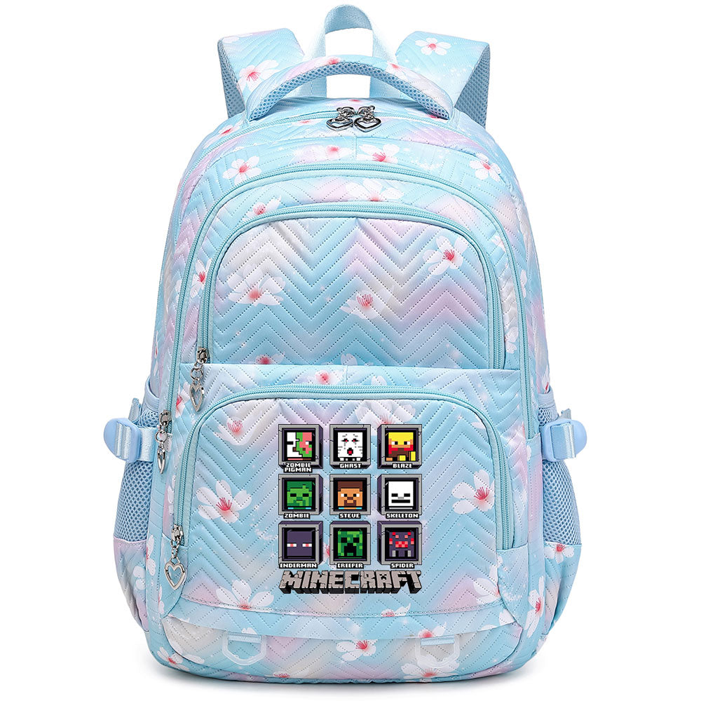 Minecraft Proof Backpack Notebook Travel Bags Casual School Bag For School Students