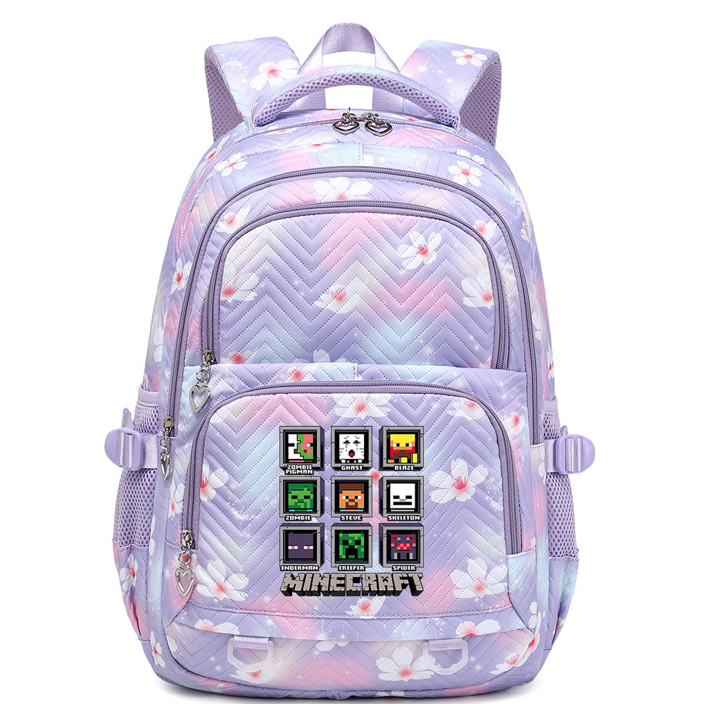 Minecraft Proof Backpack Notebook Travel Bags Casual School Bag For School Students