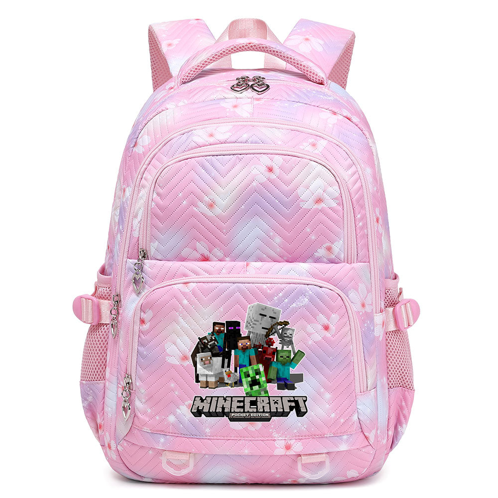 Minecraft Proof Backpack Notebook Travel Bags Casual School Bag For School Students
