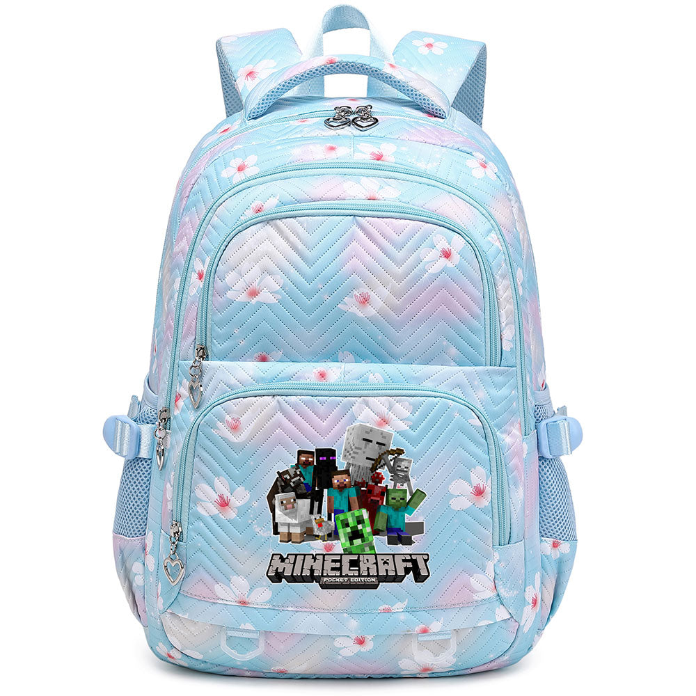 Minecraft Proof Backpack Notebook Travel Bags Casual School Bag For School Students