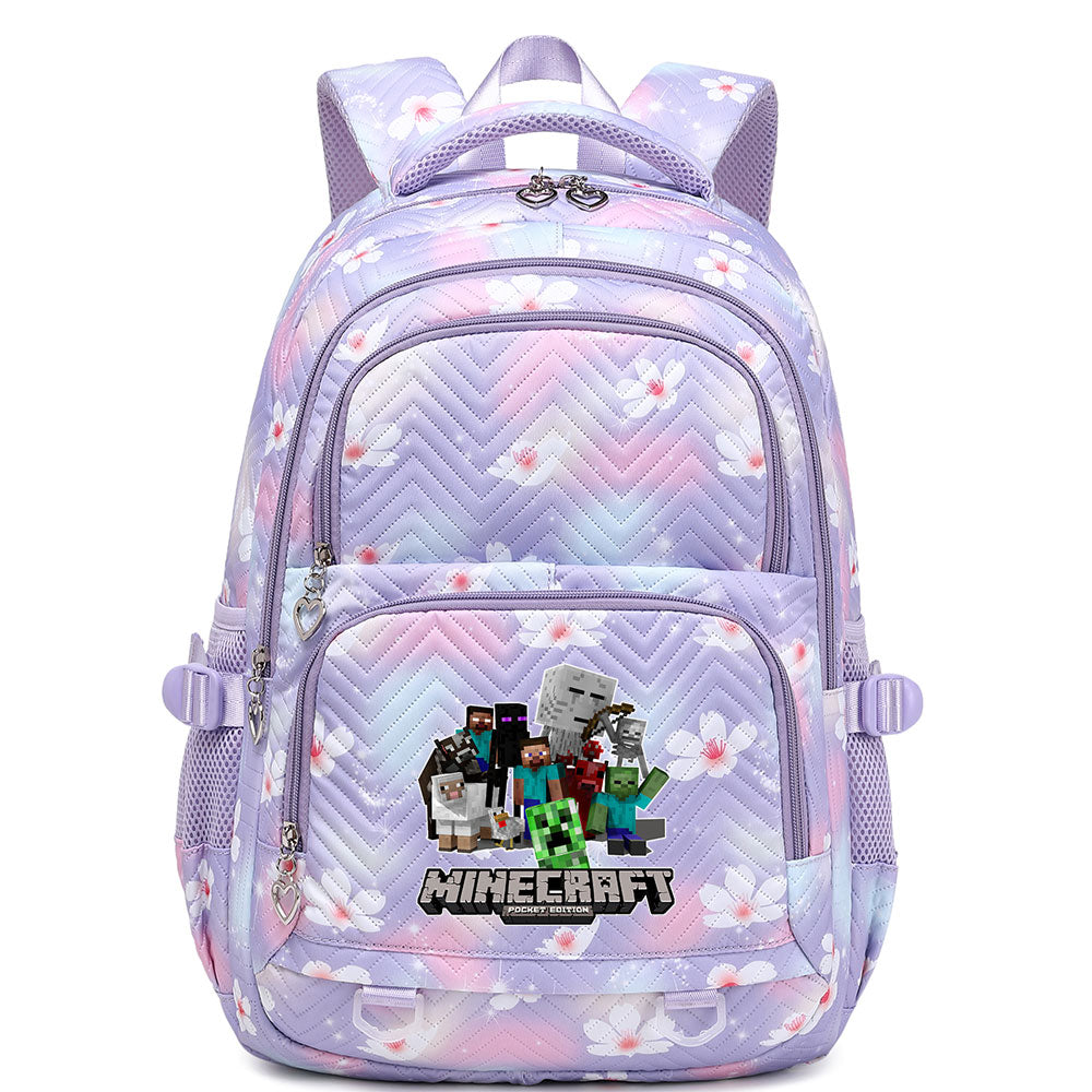 Minecraft Proof Backpack Notebook Travel Bags Casual School Bag For School Students