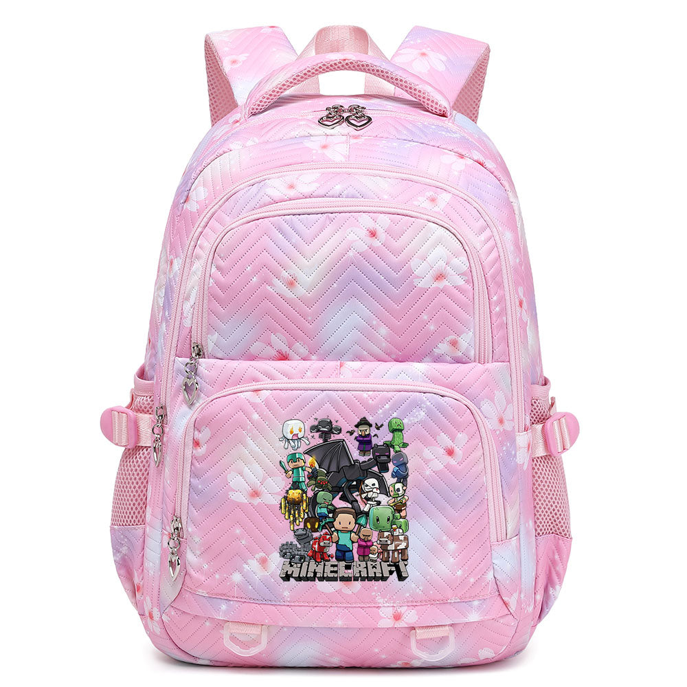 Minecraft Proof Backpack Notebook Travel Bags Casual School Bag For School Students
