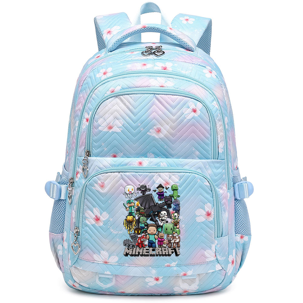 Minecraft Proof Backpack Notebook Travel Bags Casual School Bag For School Students