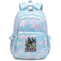 Minecraft Proof Backpack Notebook Travel Bags Casual School Bag For School Students