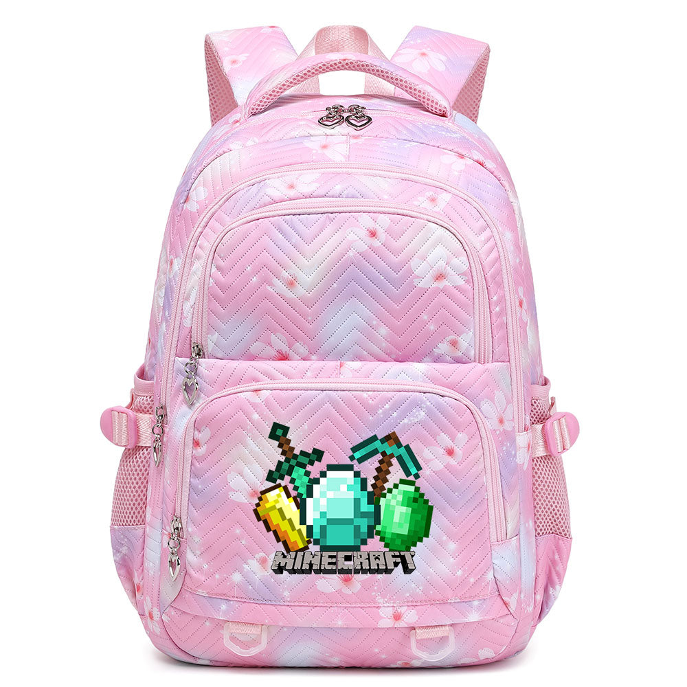 Minecraft Proof Backpack Notebook Travel Bags Casual School Bag For School Students