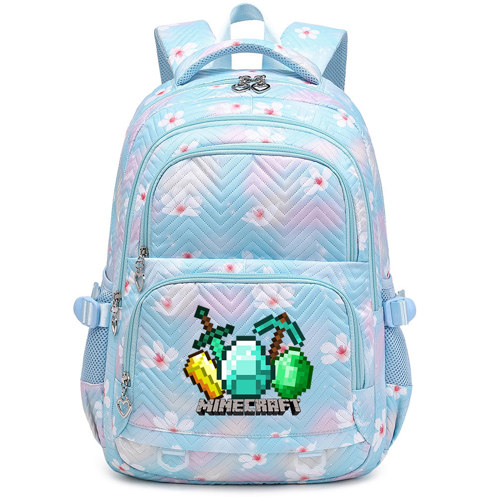 Minecraft Proof Backpack Notebook Travel Bags Casual School Bag For School Students