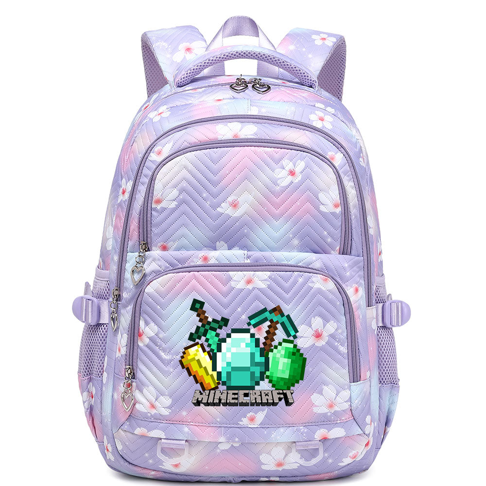 Minecraft Proof Backpack Notebook Travel Bags Casual School Bag For School Students