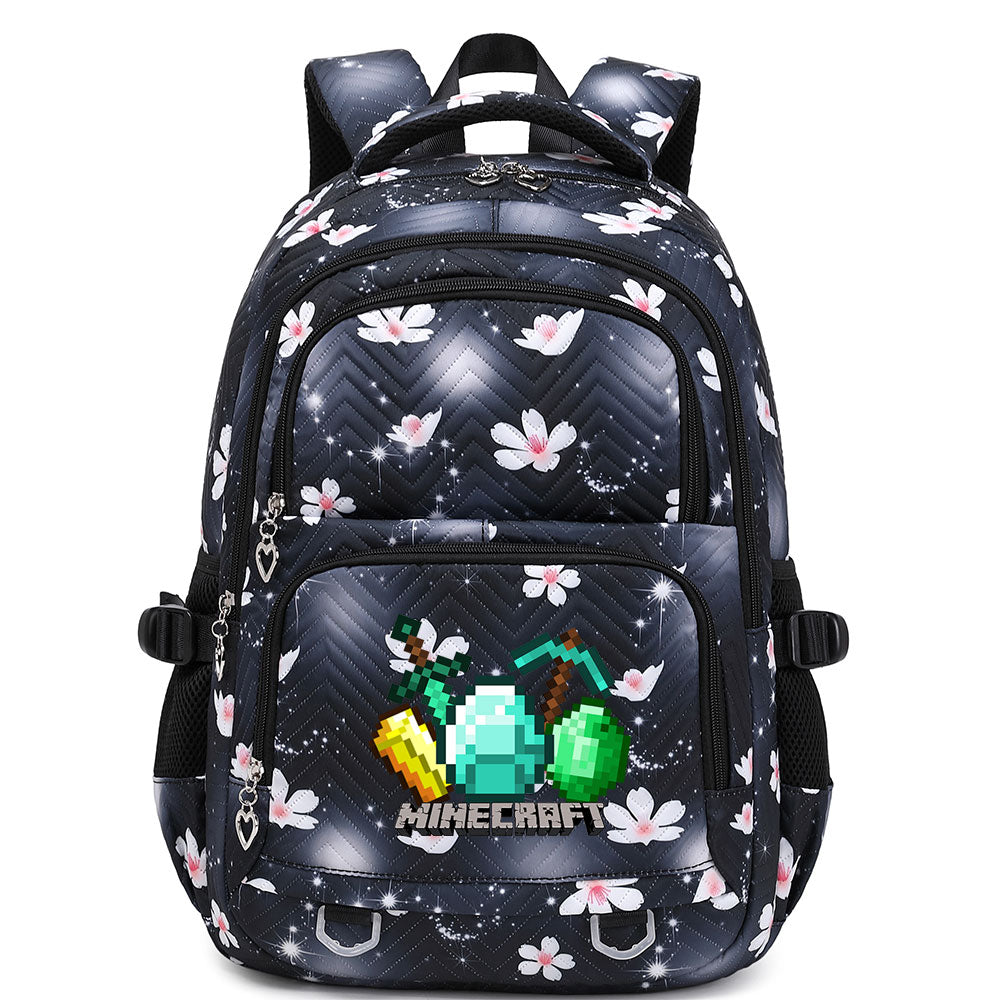 Minecraft Proof Backpack Notebook Travel Bags Casual School Bag For School Students