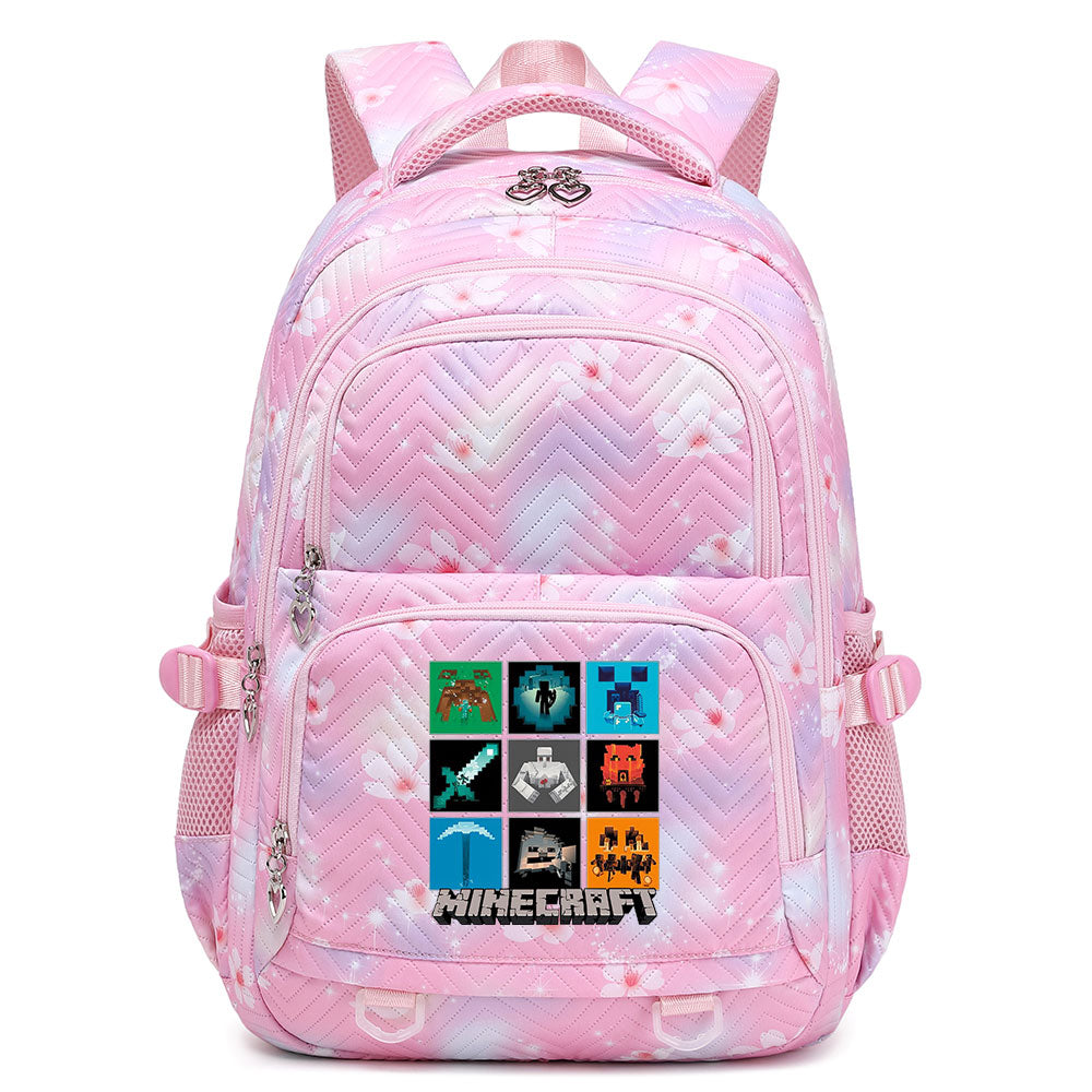 Minecraft Proof Backpack Notebook Travel Bags Casual School Bag For School Students