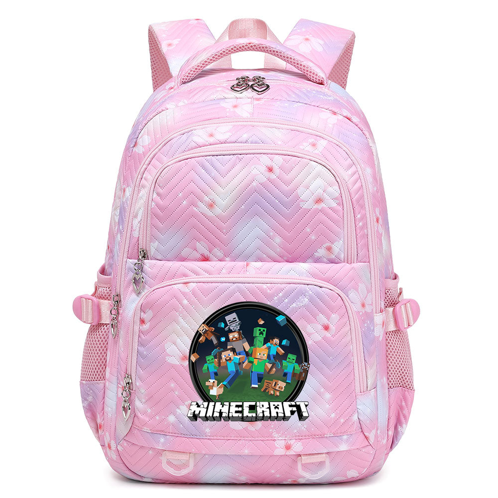 Minecraft Proof Backpack Notebook Travel Bags Casual School Bag For School Students