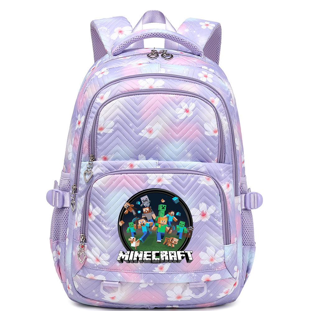 Minecraft Proof Backpack Notebook Travel Bags Casual School Bag For School Students