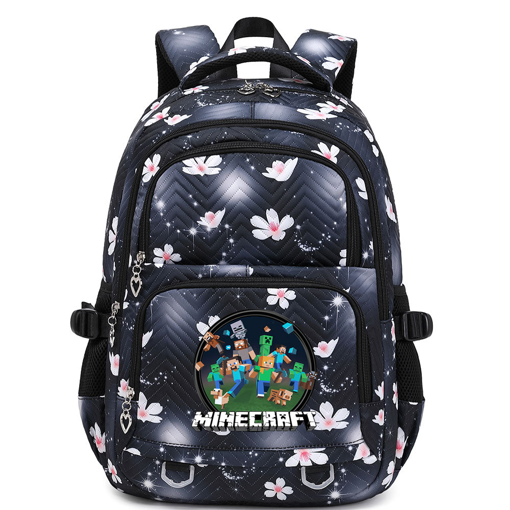 Minecraft Proof Backpack Notebook Travel Bags Casual School Bag For School Students