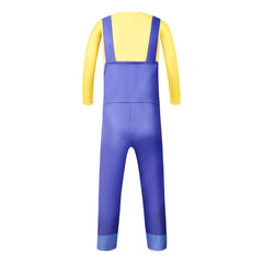 Minions Cosplay Costume with Mask Boys Girls Bodysuit Halloween Fancy Jumpsuits