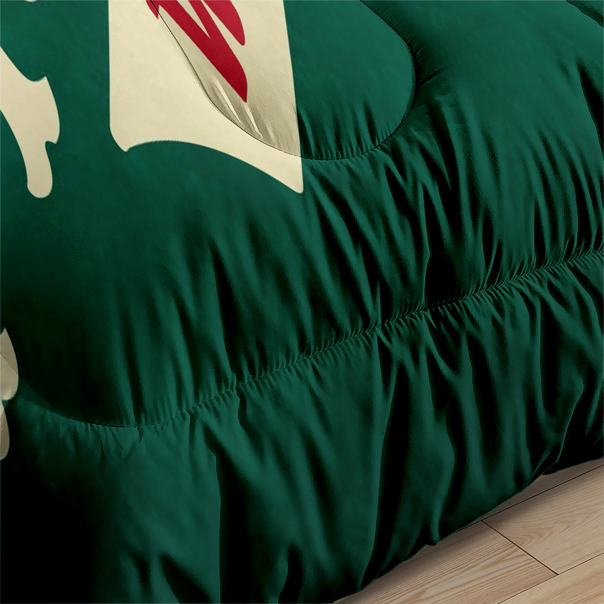 Minnesota Hockey Wild Comforter Pillowcases 3PC Sets Blanket All Season Reversible Quilted Duvet
