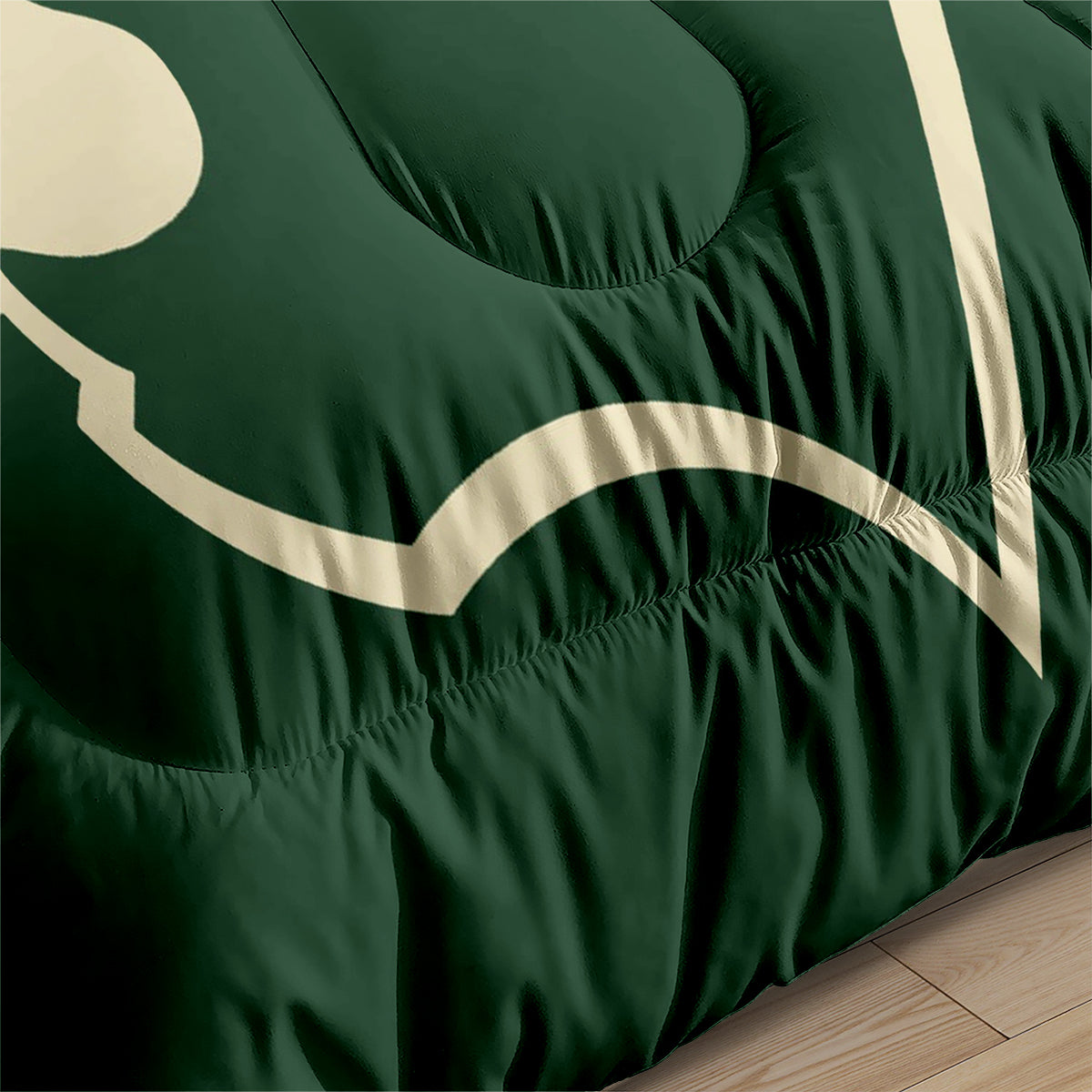 Minnesota Hockey Wild Comforter Pillowcases 3PC Sets Blanket All Season Reversible Quilted Duvet